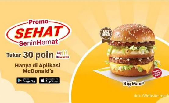 Promo McD Senin Hemat 24 Februari 2025: Tukar 30 Poin, Big Mac Jadi Milikmu!