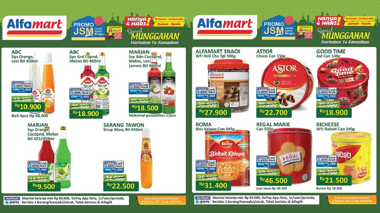 Belanja Murah di Alfamart! Ini Daftar Promo JSM 1 Maret 2025, Banyak Produk Diskon