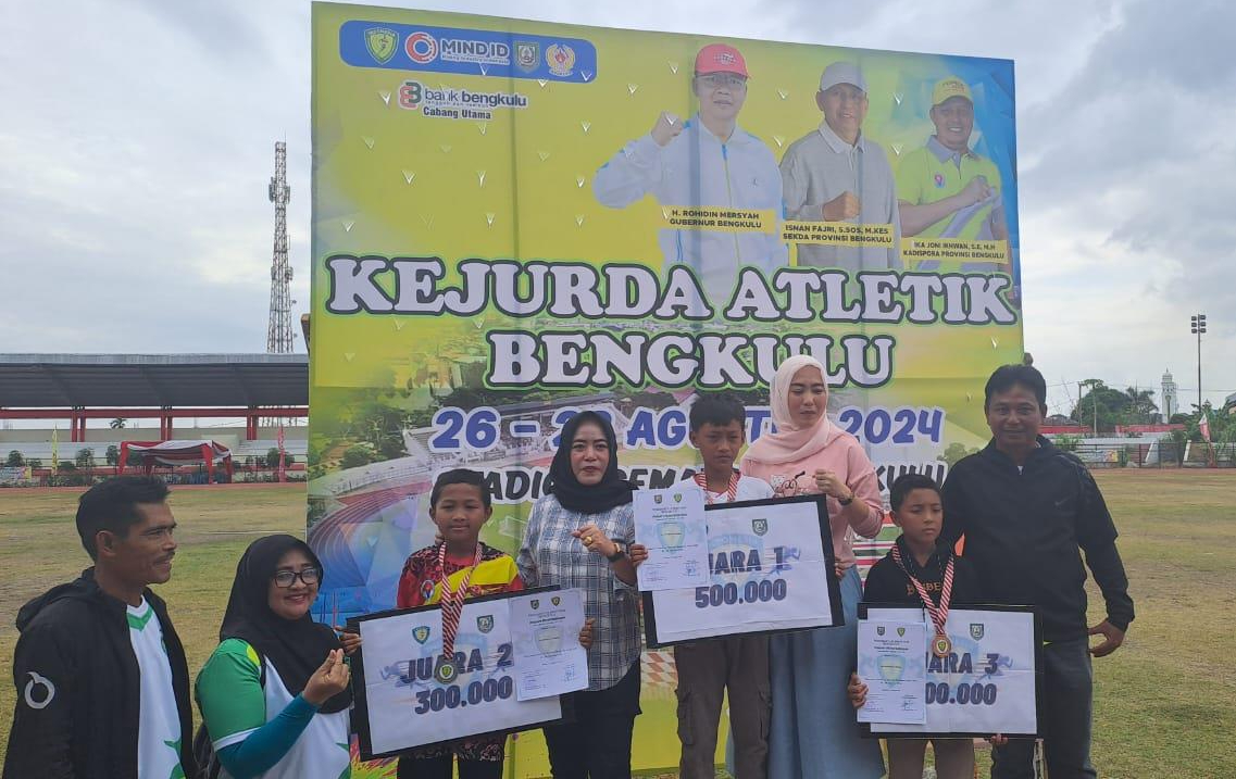 Kontingen Bengkulu Tengah Bawa Pulang 3 Medali Emas dari Ajang Kejurda