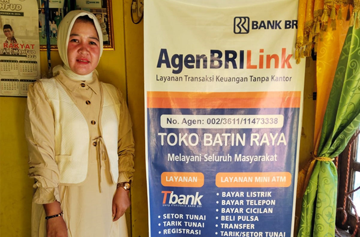 Permudah Tarik Tunai di Desa, Brilink Batin Raya juga Layani Penarikan Bantuan PKH