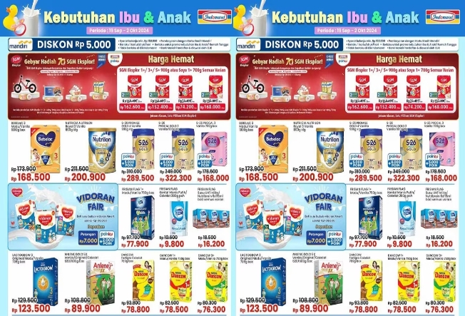 Katalog Promo JSM Indomaret 27-29 September 2024, Kebutuhan Ibu dan Anak Banjir Diskon!