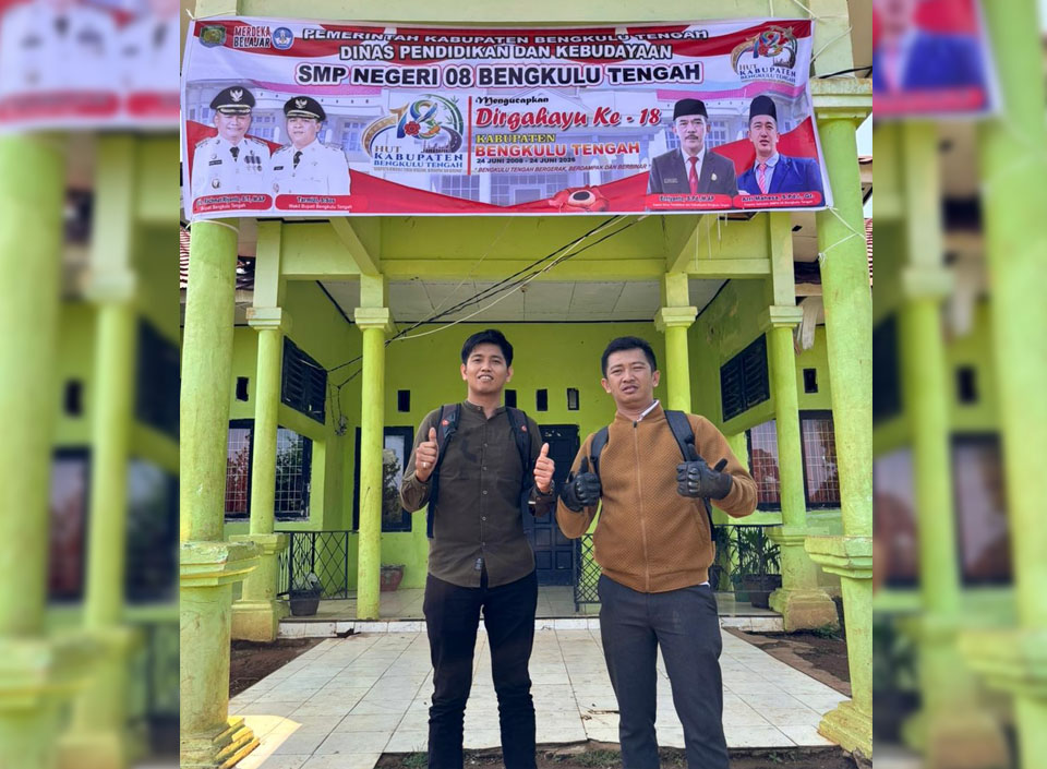 Semarak HUT ke-18 Bengkulu Tengah, Sekolah Pasang Atribut dan Spanduk Bertema Berbinar