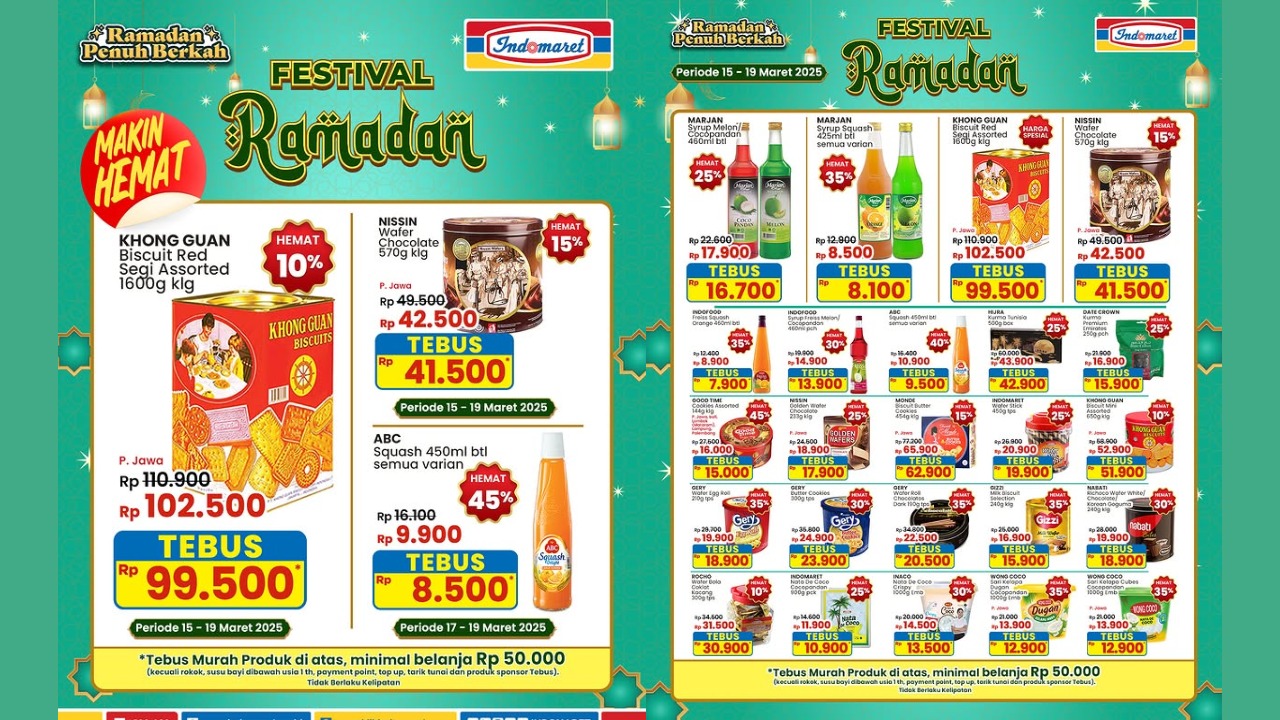 Super Hemat! Katalog Promo Indomaret 17-19 Maret 2025 Hadirkan Promo Murah untuk Kebutuhan Ramadan