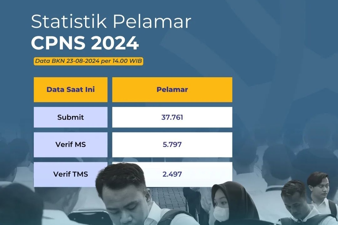 Update Statistik Pelamar CPNS 2024 dari BKN: 2.497 Pelamar Verifikasi TMS