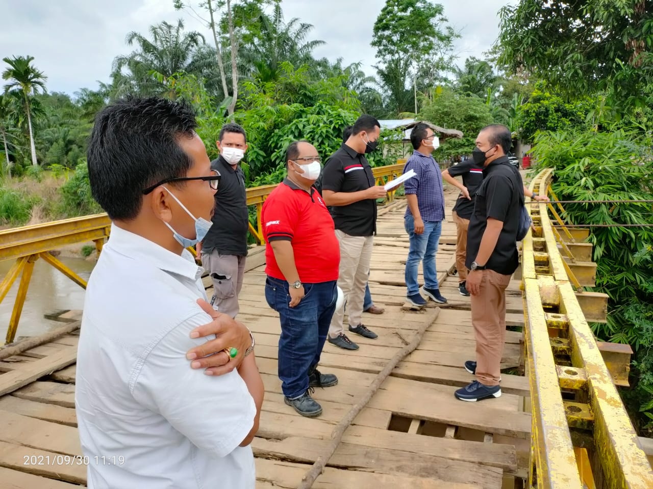 Diduga Janggal, APH “Turun Gunung” Periksa Jembatan Ambruk