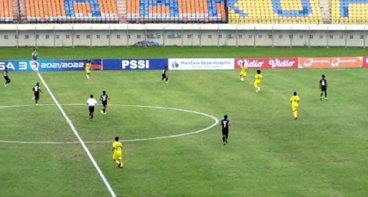 Disaksikan Langsung Bup dan Kadispora, Gawang Benteng HB FC Kebobolan 6 Gol