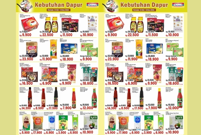 Katalog Promo JSM Indomaret 1-3 November 2024, Aneka Kebutuhan Dapur dan Kebutuhan Pribadi Banjir Diskon