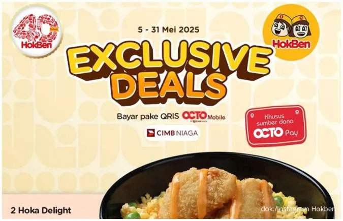 Hokben Exclusive Deals Mei 2025, Makan Enak Cuma Rp 5.000! Cek Promo Bareng Bank Favorit Kamu