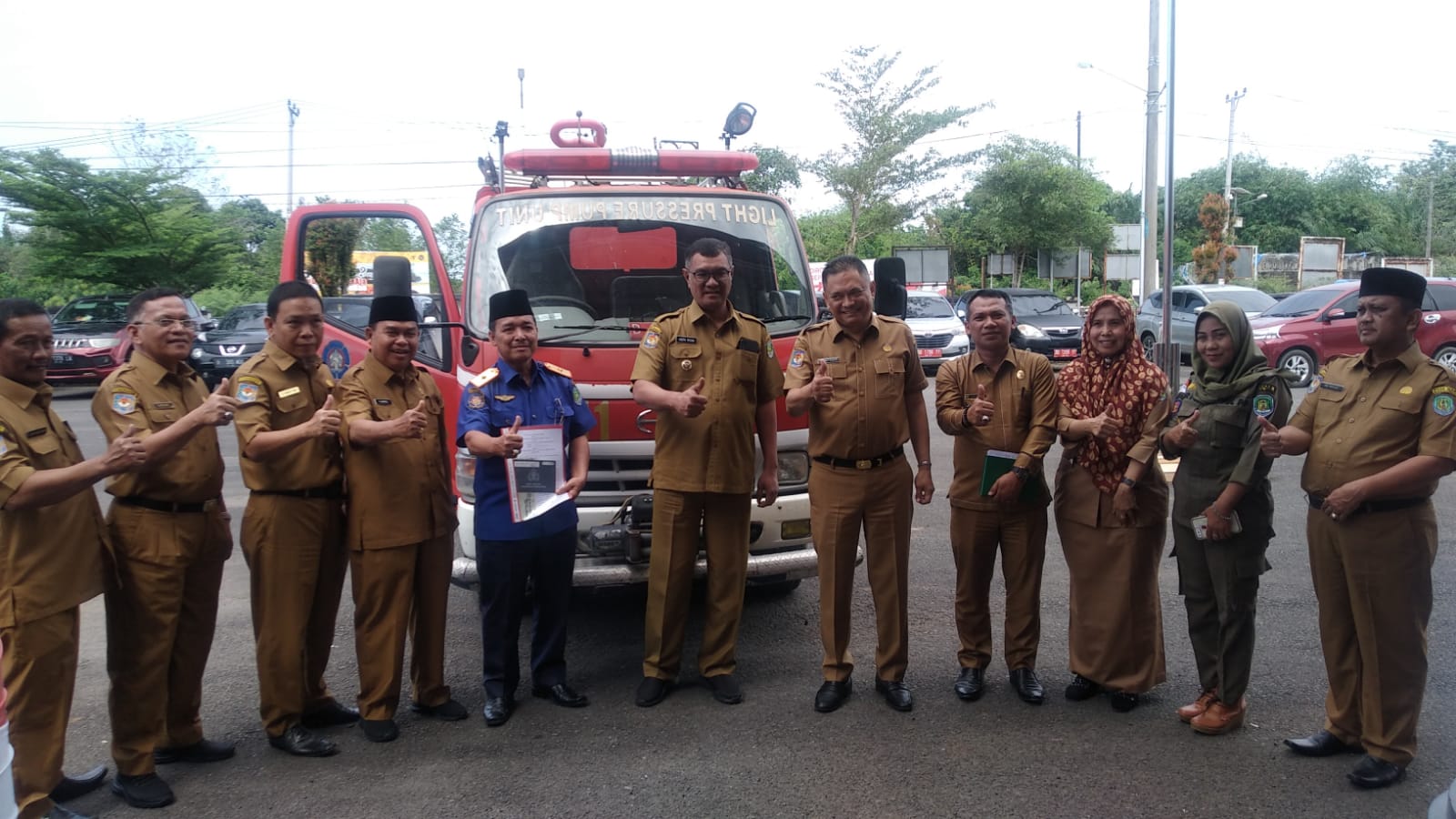 Lama Dinanti, Mobil Damkar Hibah DKI Jakarta Tiba