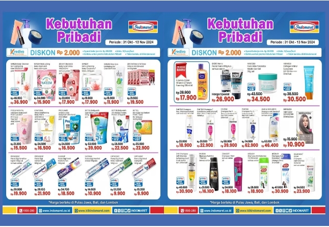 Katalog Promo JSM Indomaret 8-10 November 2024, Kebutuhan Pribadi Mulai Rp9.900