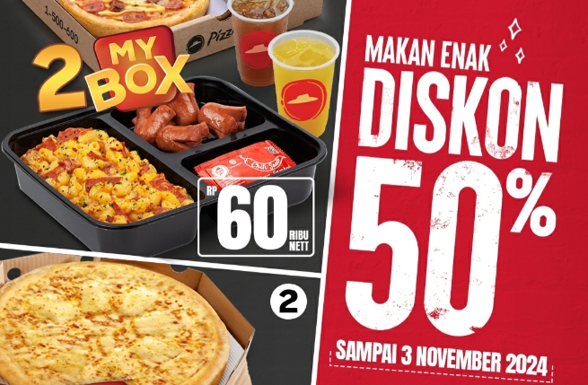 Buruan Serbu! Promo Pizza Hut Makan Enak Diskon 50% Setiap Harinya, Berlaku Hingga 3 November 2024