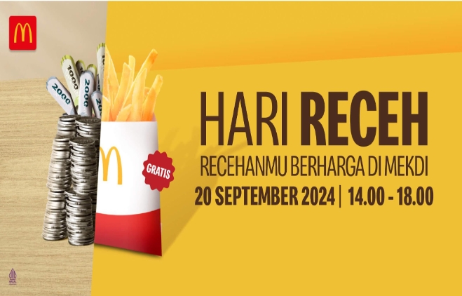 Promo McD Edisi Hari Receh, Dapatkan Gratis 1 French Fries, Catat Jadwal dan Caranya