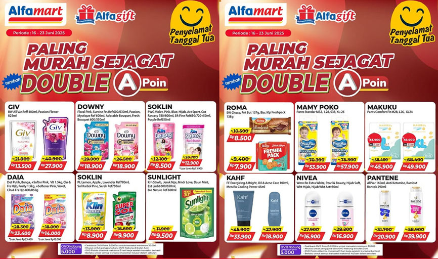 Promo Terbaru Alfamart 23–29 Juni 2025: Banyak Diskon Menarik, Bikin Belanja Makin Hemat!