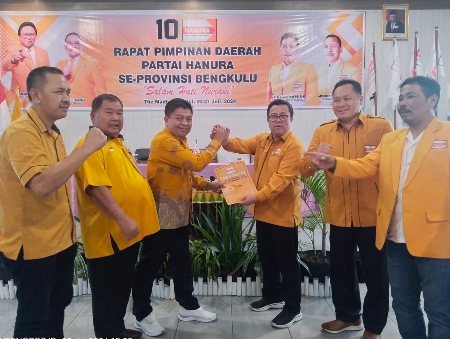 Resmi, Hanura Usung Sri Budiman-Septi Peryadi di Pilkada Bengkulu Tengah 2024, Disusul PDIP