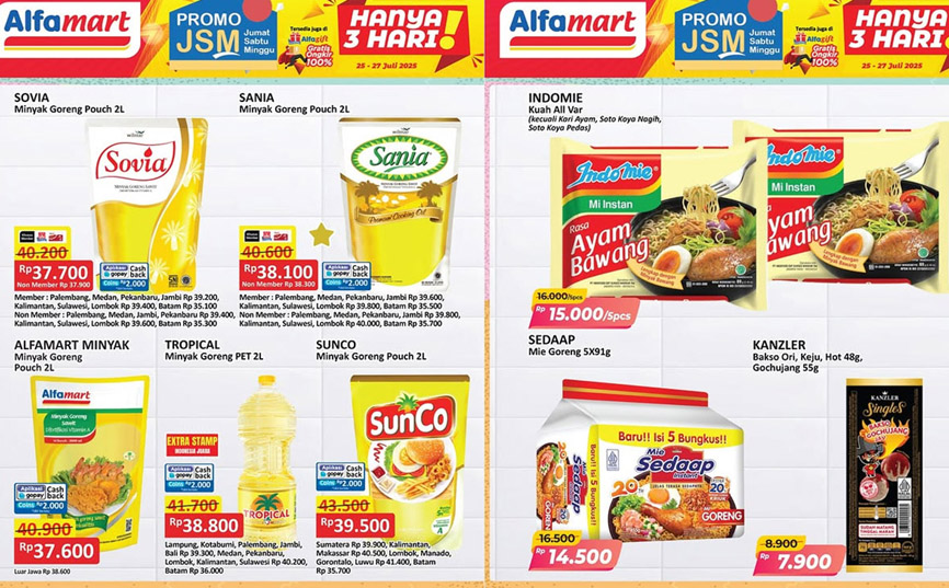 Katalog Promo JSM Alfamart Terbaru Edisi 25-27 Juli 2025: Banyak Diskon Menarik, Jangan Sampai Kelewatan!