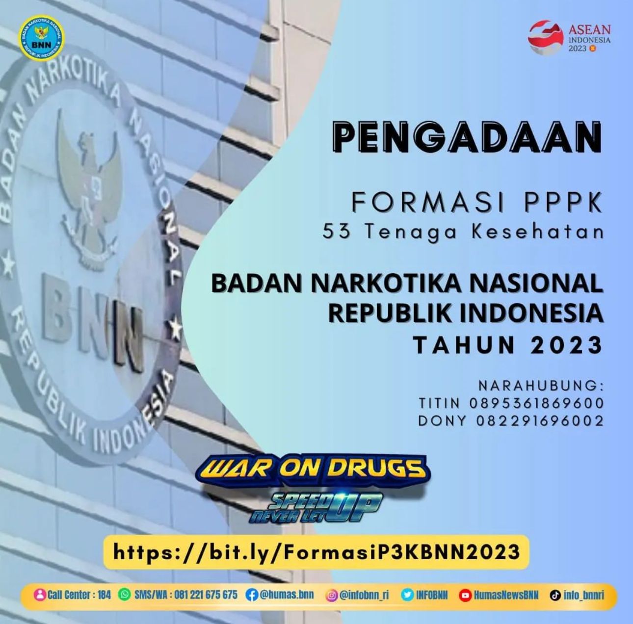 Gaji Tertinggi Rp11 Juta, Badan Narkotika Nasional Buka 53 Formasi PPPK 2023, Usia Paling Maksimal 53 Tahun 