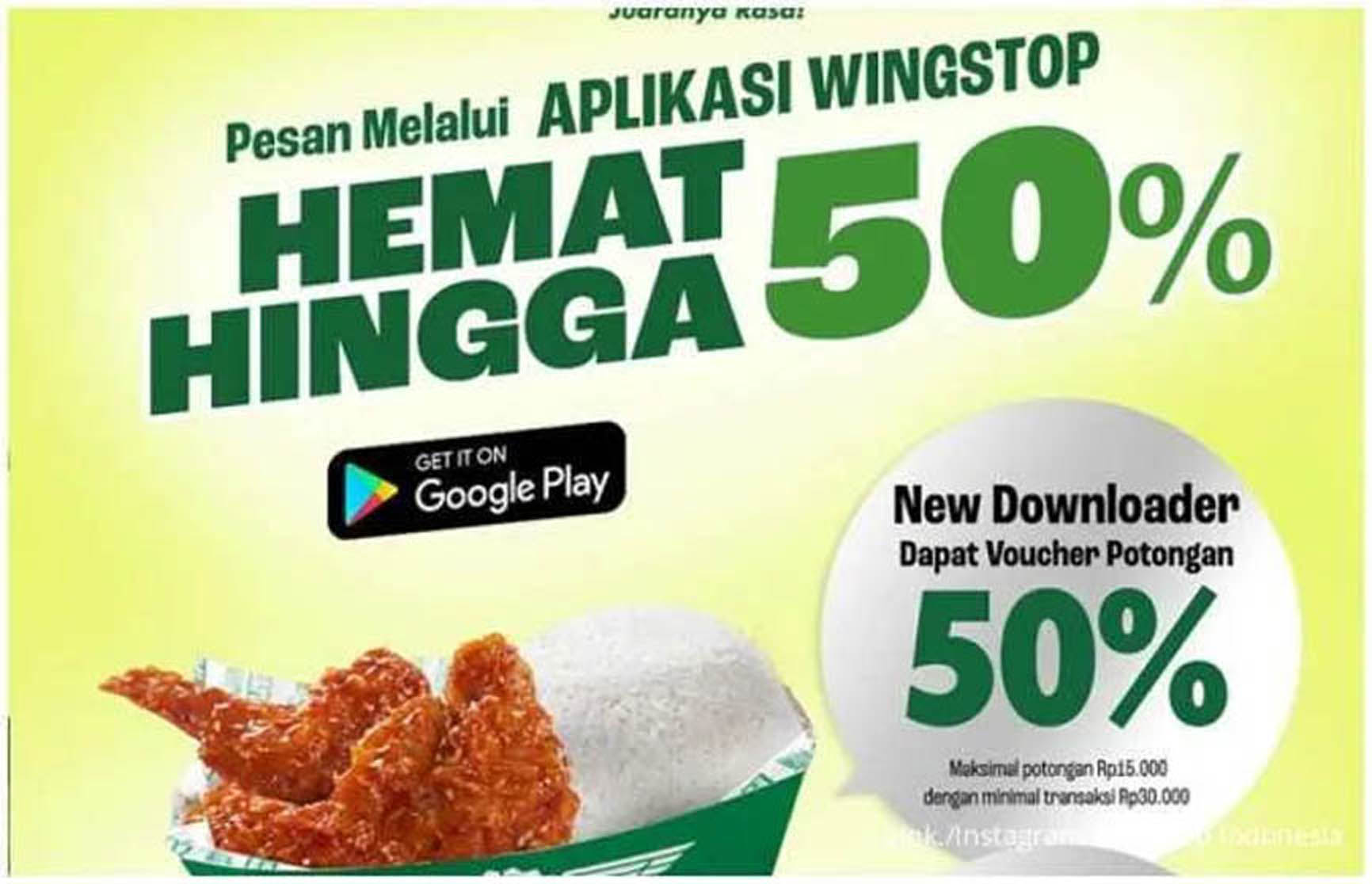 Jajan di Wingstop Makin Seru Lewat Aplikasi, Ada Diskon Hingga 50% dan Promo Buy 1 Get 1