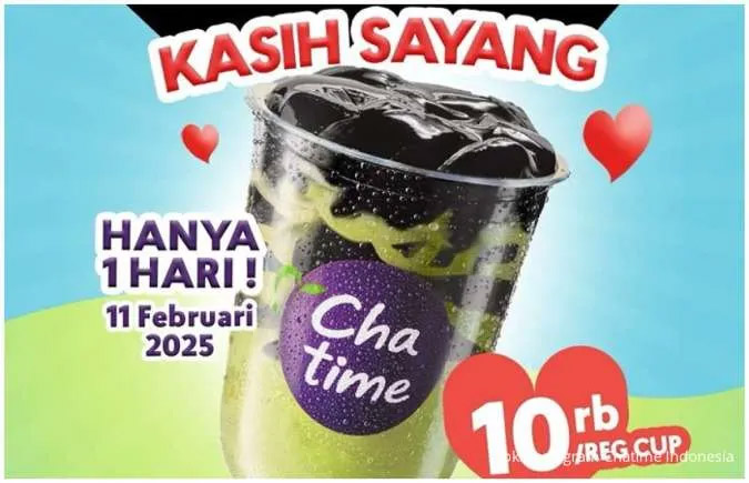 Segarnya Matcha Crocodile Cuma Rp 10.000! Promo Chatime Spesial Hanya Sehari, 11 Februari 2025!