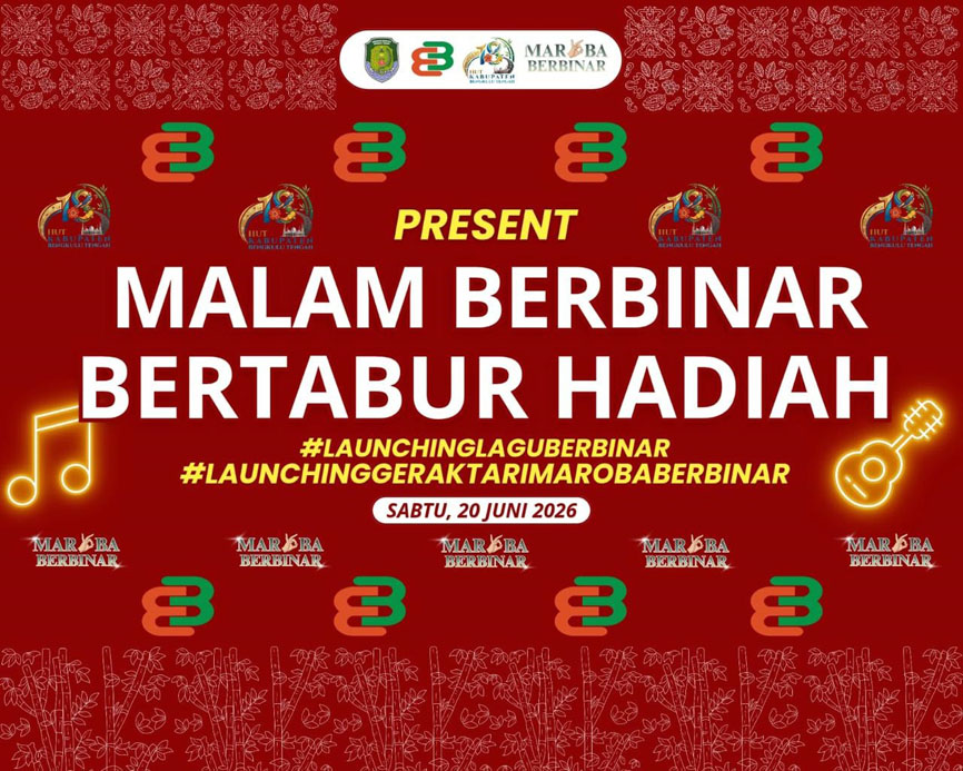 Launching Lagu dan Tari Maroba Berbinar Warnai Malam Berbinar Bertabur Hadiah