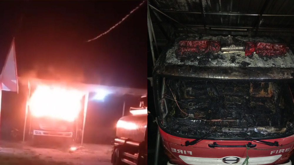 BREAKING NEWS: Heboh, Mobil Pemadam Kebakaran Bengkulu Tengah Hangus Terbakar