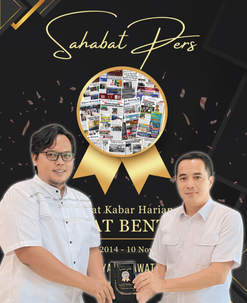 Serahkan Plakat Penghargaan Sahabat Pers Bengkulu Tengah, Kemegahan Kantor Baru Kejari Dipuji