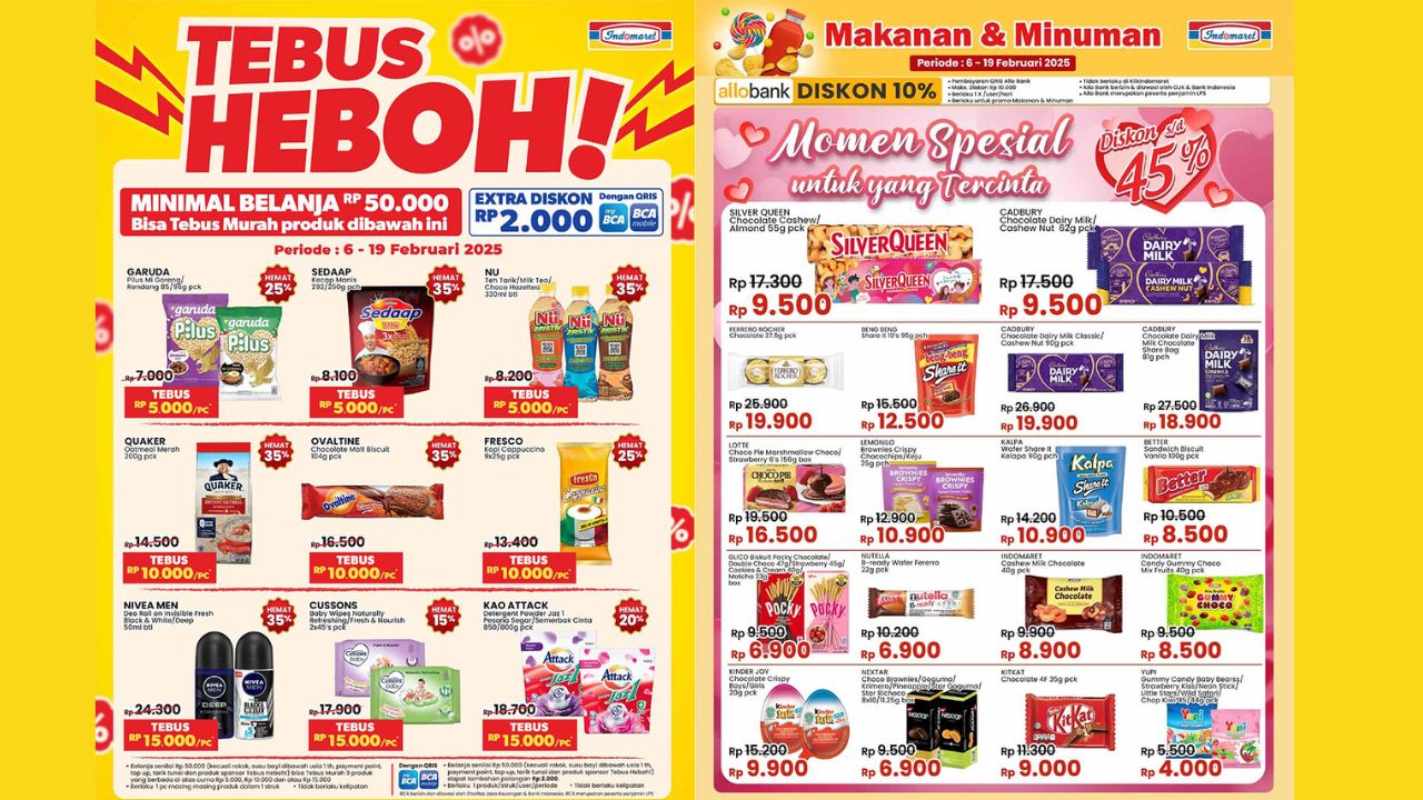 Katalog Promo JSM Indomaret 7-9 Februari 2025, Cokelat Dairy Milk Cuma Rp9.000! Borong Sekarang!