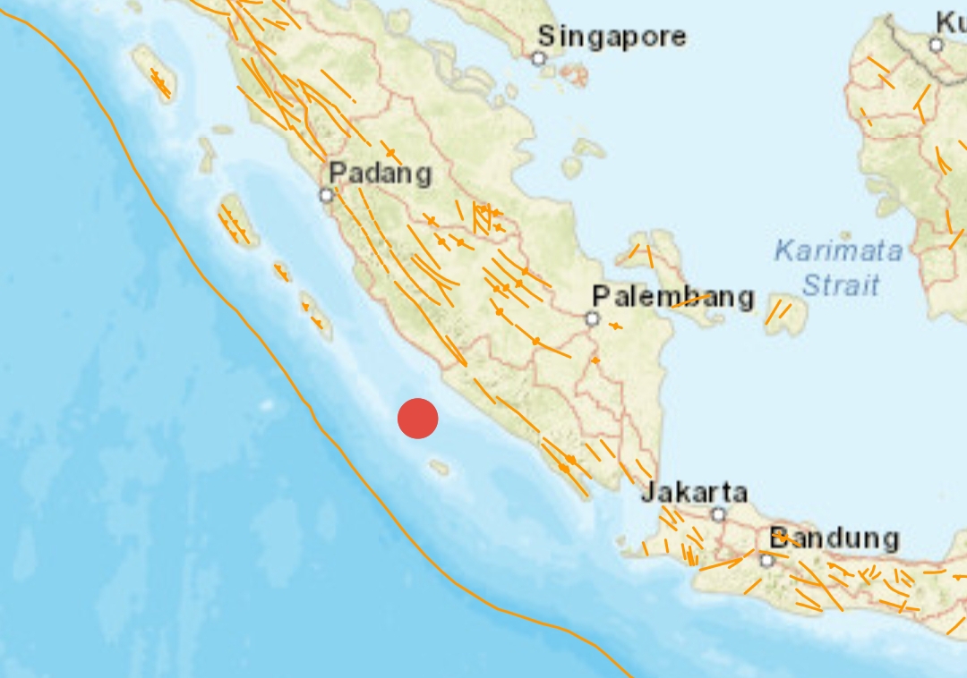 Sabtu Pagi Gempa Bumi Magnitudo 4,9 Getarkan Kota Bengkulu, di Sini Pusatnya