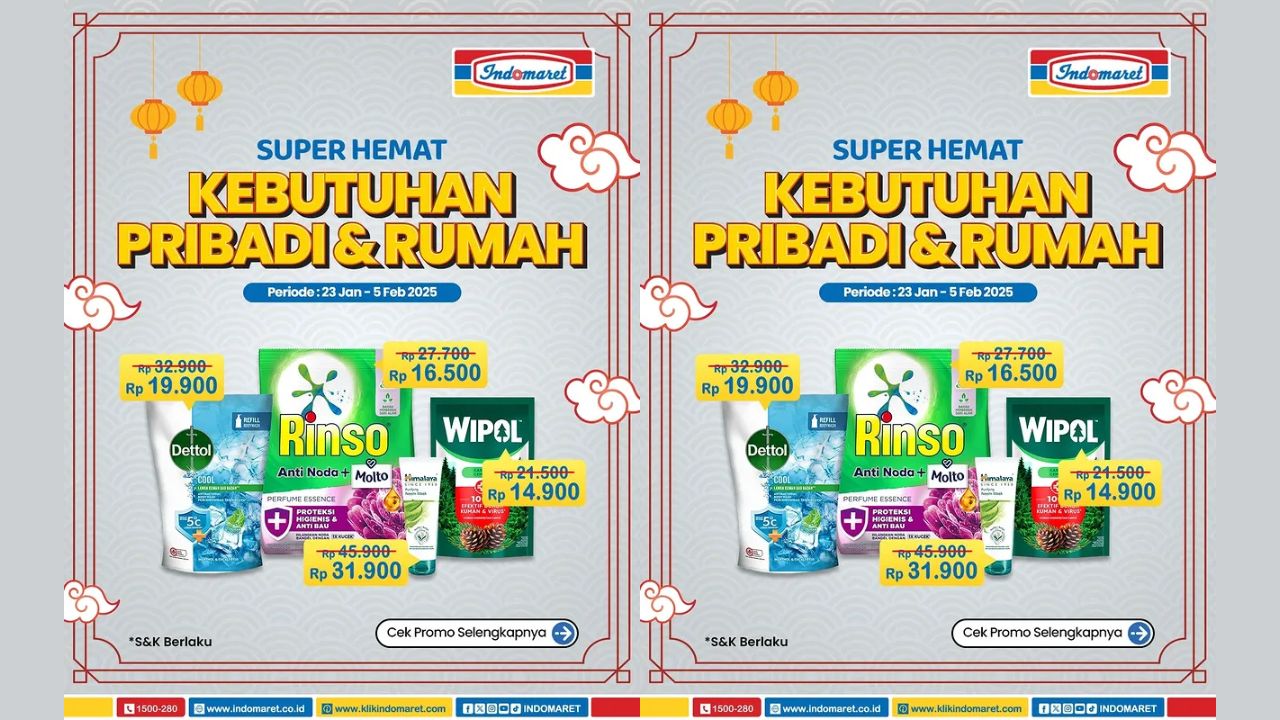 Katalog Promo JSM Indomaret 31 Januari-2 Februari 2025, Belanja Lebih Hemat Mulai Rp8 Ribuan!