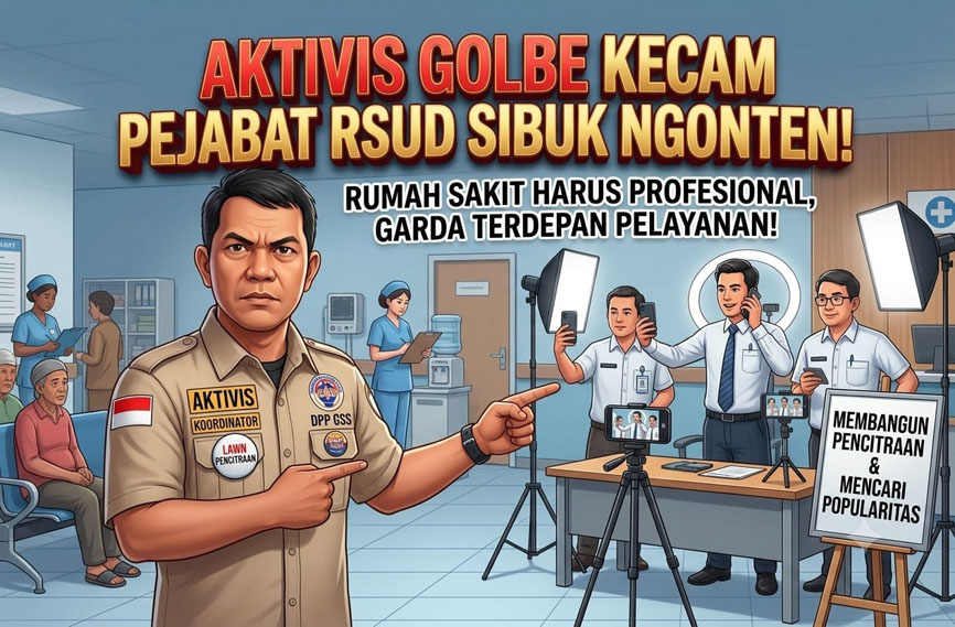 Pejabat RSD Eksis di Medsos Panen Kritik, GOLBE: Rumah Sakit Bukan Studio TikTok!