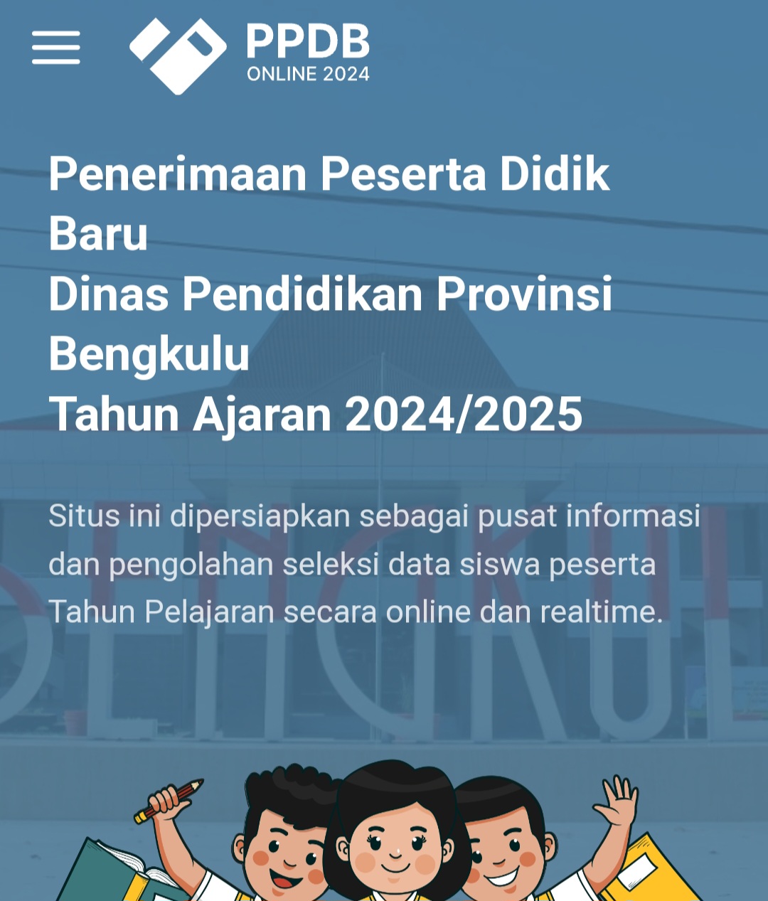 Daftar Daring, Begini Cara Mengaktivitasi Akun PPDB SMA dan SMK Wilayah Bengkulu