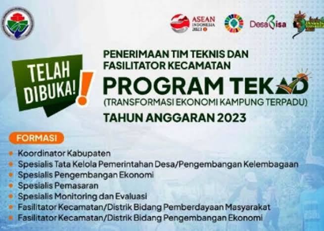 Buka 275 Kuota, Besok 31 Oktober 2023 Pendaftaran Ditutup, Lowong Tim Teknis dan Fasilitator Kemendesa PDTT