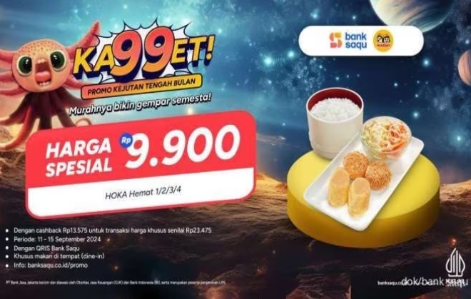 Promo HokBen Ka99et 11-15 September 2024, Hoka Hemat Cuma Rp9.900