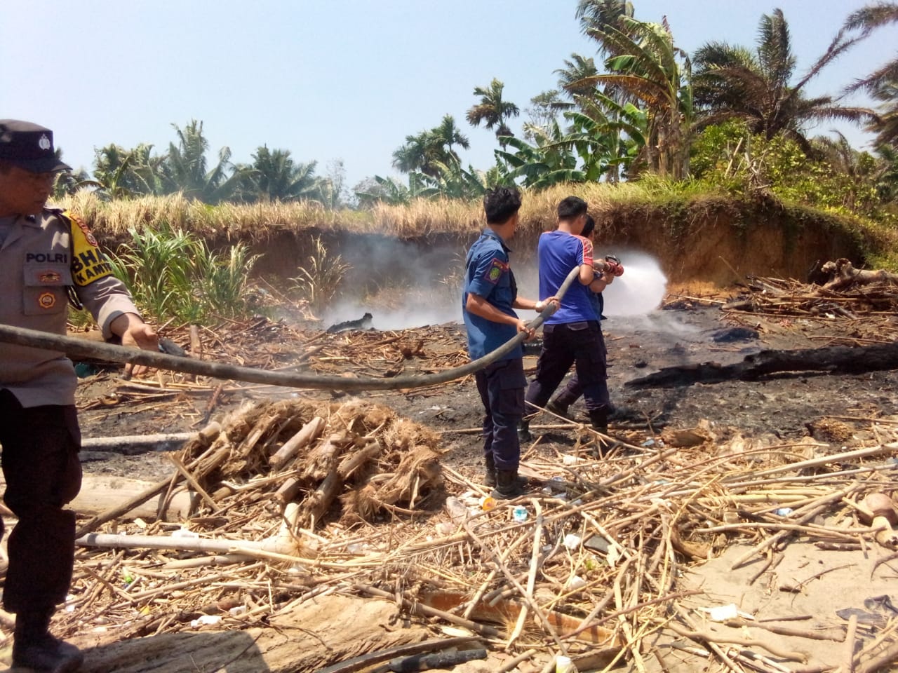 Karhutla Kembali Terjadi di Bengkulu Tengah, Kali Ini Lokasinya di Kecamatan Pondok Kelapa