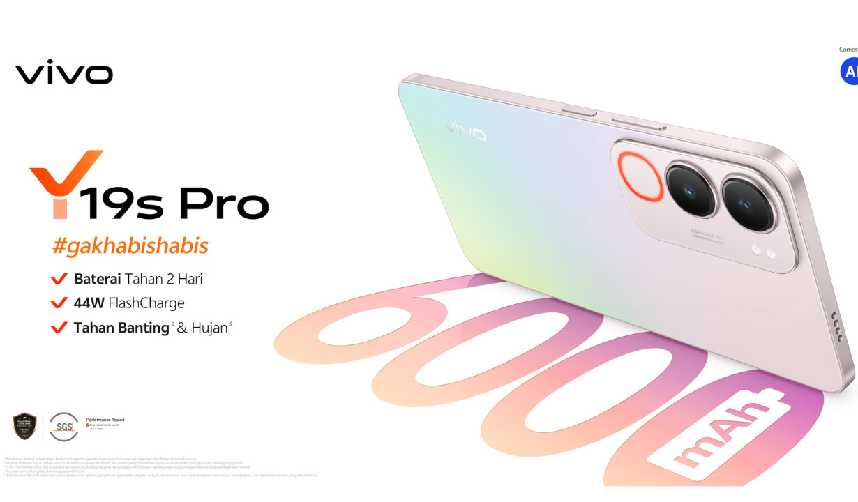 Resmi Meluncur! Vivo Y19s Pro Tampil Stylish dengan Baterai Tahan 2 Hari, Harga Mulai Rp1,5 Jutaan