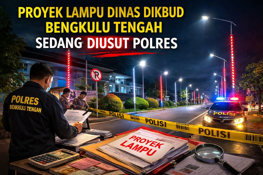 Penyelidikan Pengadaan Lampu Berbinar di Bengkulu Tengah Didalami, Polisi Jadwalkan Gelar Perkara