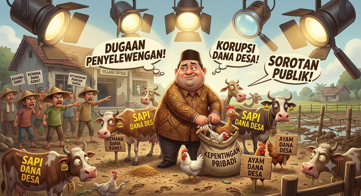 Endus Dugaan Penyelewengan Ketahanan Pangan di Karang Tinggi: 2 Sapi Dijual dan 1.000 Ayam Raib
