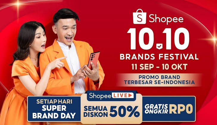 Ini Kumpulan Kode Voucher Shopee 10.10 Brands Festival, Tawarkan Diskon Hingga 99 Persen