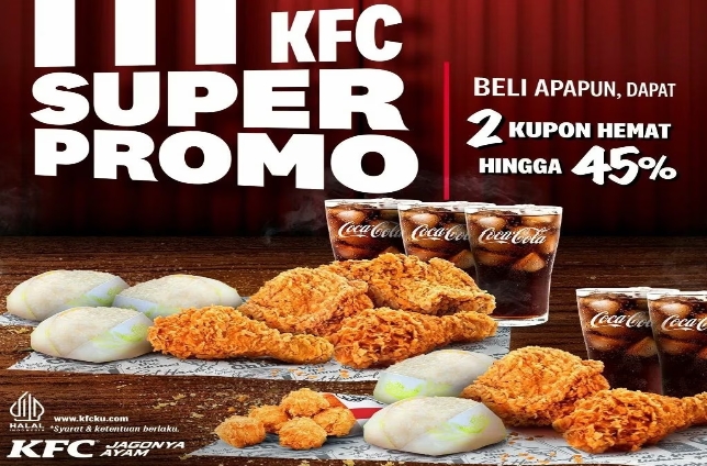 KFC Hadirkan 2 Promo Menarik Selama Bulan Oktober 2024, Ada Kupon Super Promo Hemat Hingga 45%