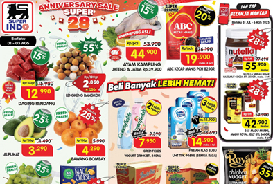 Katalog Promo JSM Superindo 1–3 Agustus 2025: Belanja Awal Bulan Lebih Hemat!