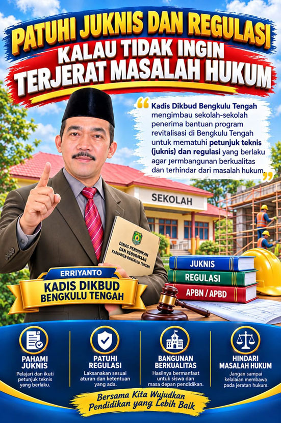 Kadis Dikbud Ingatkan (Lagi) Sekolah Penerima Bantuan Revitalisasi di Benteng Patuhi Juknis dan Regulasi
