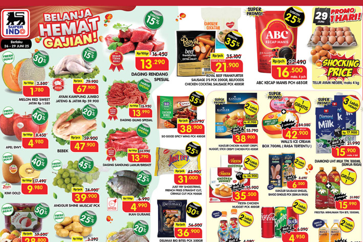 Katalog Promo JSM Superindo Terbaru Edisi 27–29 Juni 2025: Belanja Hemat di Akhir Bulan!