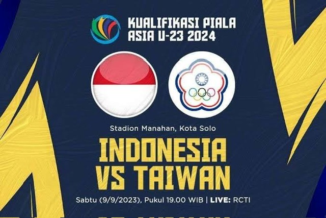 Laga Timnas U-23 Indonesia vs Taiwan U-23, Berikut Link Live Streaming dan Prediksi Pertandingan