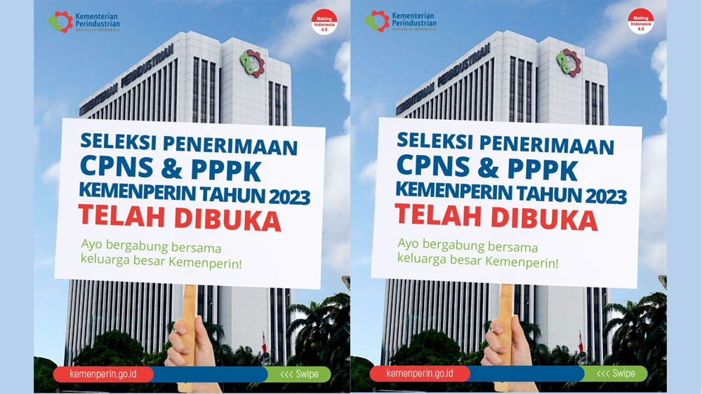 Kementerian Perindustrian Buka Lowong Formasi CPNS 2023, Daftar Sekarang Auto Jadi ASN, Ini Faktanya