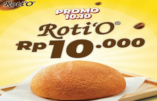 Promo 10.10 Roti'O Edisi 7-13 Oktober 2024! Beli 1 Roti'O Cuma Rp10.000