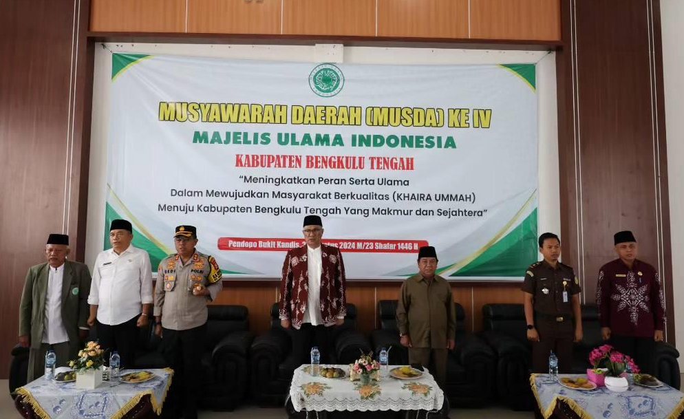 Tarmizi Kembali Jabat Ketum MUI Bengkulu Tengah, Hasil Musda ke-IV