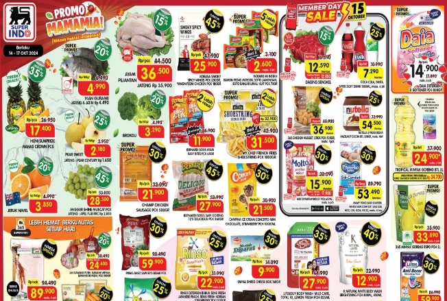 Katalog Promo Superindo Weekday 14-17 Oktober 2024, Belanja Keperluan Dapur Lebih Hemat