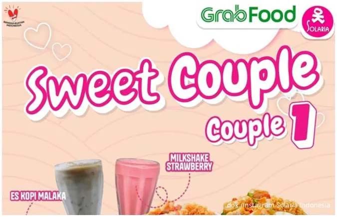 Promo Solaria 'Sweet Couple' Hanya Sampai 28 Februari 2025! Mulai Rp 81.000-an via GrabFood