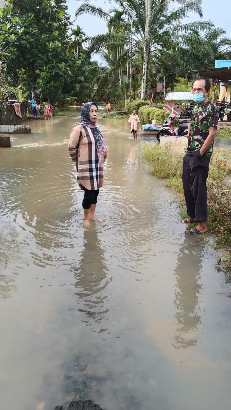 Sempat Capai Pinggang, Banjir di Desa Sidodadi Surut, Ini Penampakannya