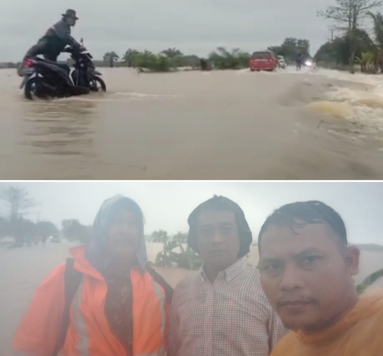 Banjir, Pengendara Diimbau Hindari Jalan Raya Sri Kuncoro