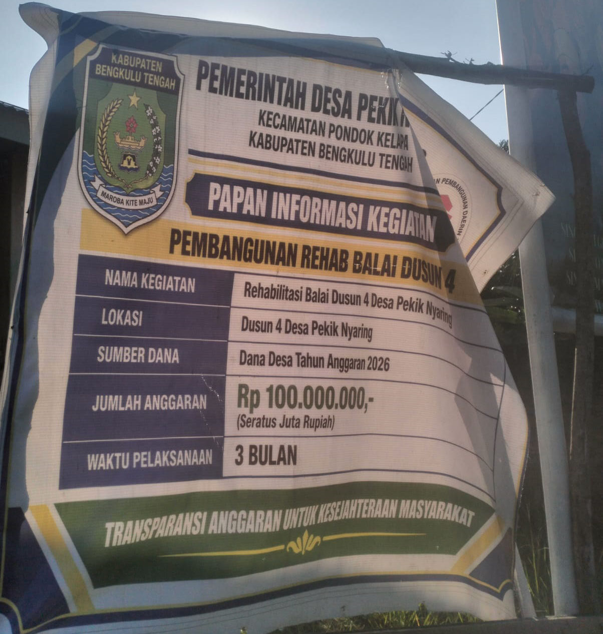 Kontraktor Rehab Balai Didesak Berikan Klarifikasi Terkait Dugaan Kejanggalan